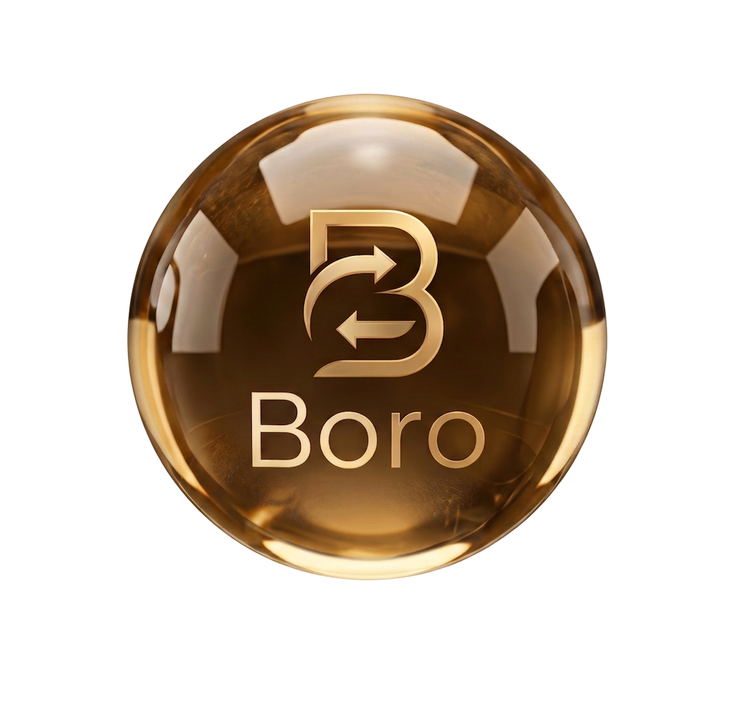 Boro glass ball